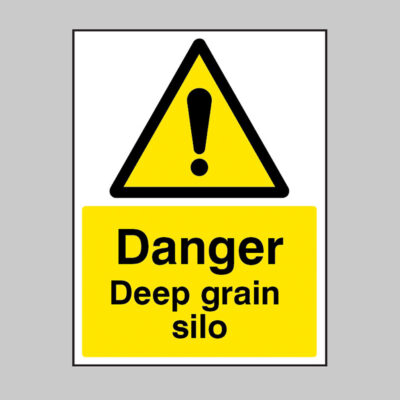Danger Deep grain silo