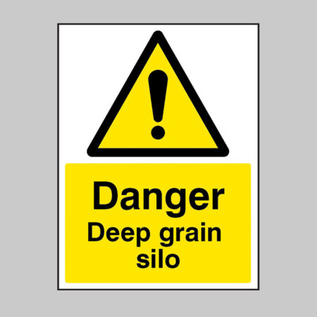 Danger Deep grain silo