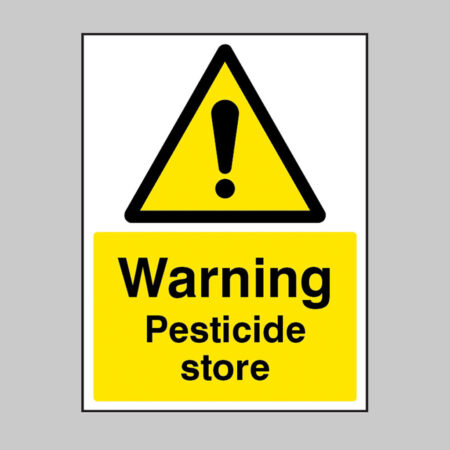 Warning Pesticide store