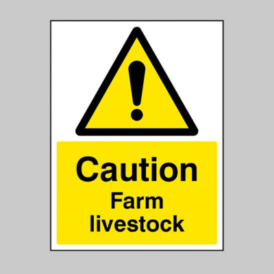 Caution Farm livestock