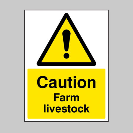 Caution Farm livestock