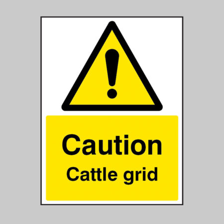Caution Cattle grid