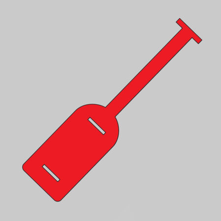 Plain ID Tie Tags (Pack of 14) Red 210x50mm 0.8mm polypropylene