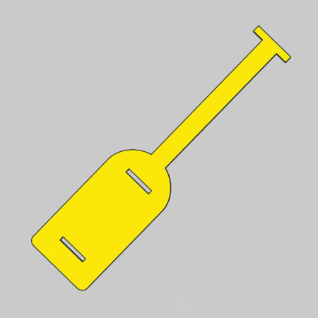 Plain ID Tie Tags (Pack of 14) Yellow 210x50mm 0.8mm polypropylene