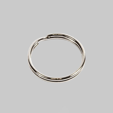25mm Nickel Plated Steel Split Ring for engraved Key Fobs