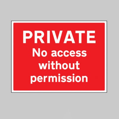 Private No access without permission