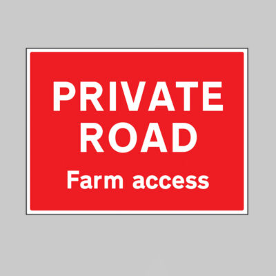 Private road Farm access