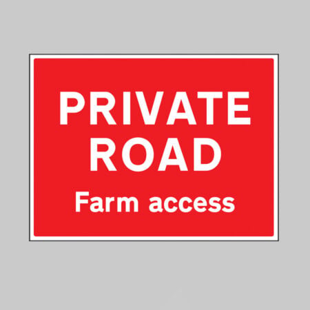 Private road Farm access