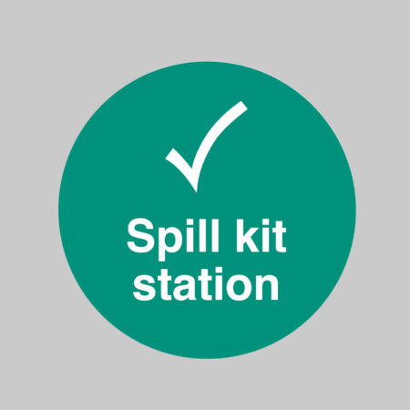 Spill Kit Station floor graphic 400mm dia