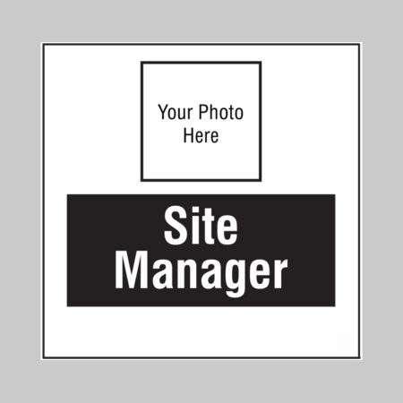 Site manager, your photo here builder signs 400x400mm