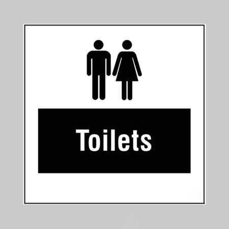 Toilets, builder signs 400x400mm