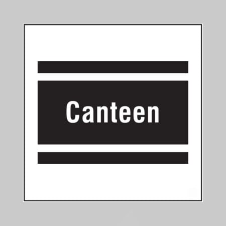 Canteen, builder signs 400x400mm