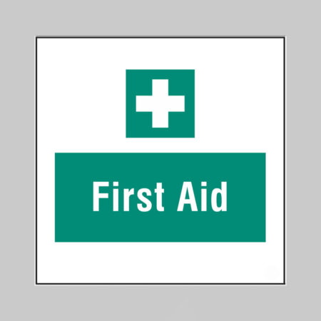 First aid, builder signs 400x400mm