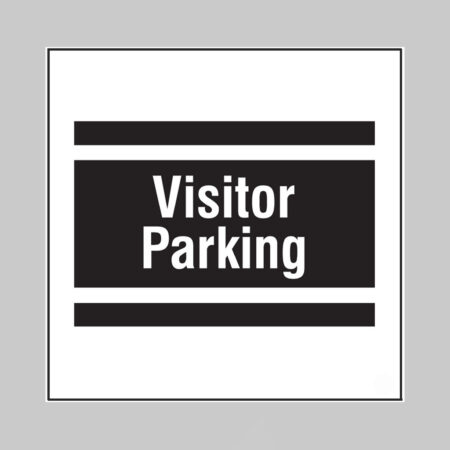 Visitor parking, builder signs 400x400mm