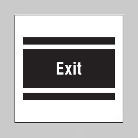 Exit, builder signs 400x400mm