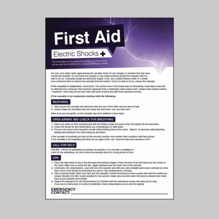 First aid shocks 420x594mm poster