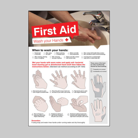 Wash your hands 420x594mm poster