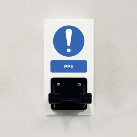 PPE Station - PPE - Single Hook on 80x160mm 10mm foam pvc