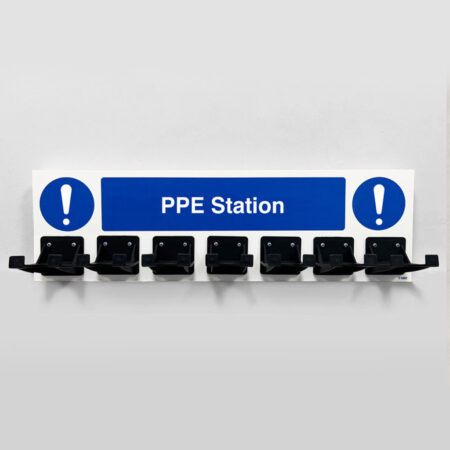 PPE Station - Miscellaneous - 7 Hooks on 540x160mm 10mm foam pvc