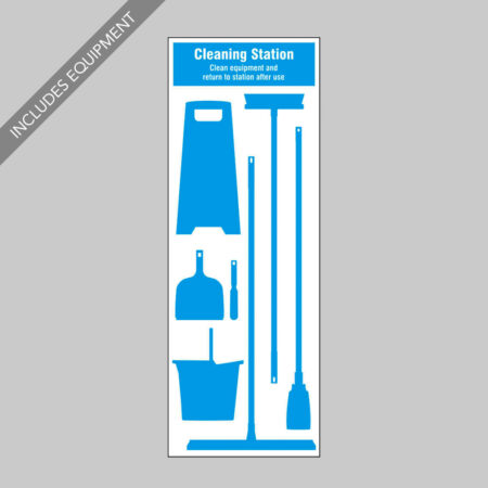 Cleaning Station Shadow Board - 7 piece 750x2000mm 10mm foam pvc