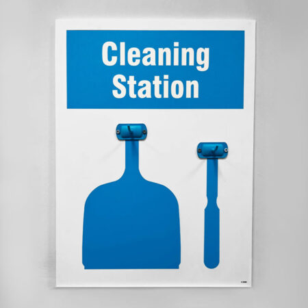 Cleaning Station Shadow Board - 2 piece 440x600mm 10mm foam pvc