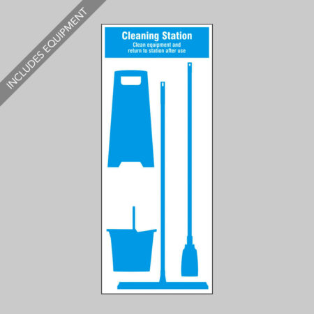 Cleaning Station Shadow Board - 4 piece 750x1800mm 10mm foam pvc