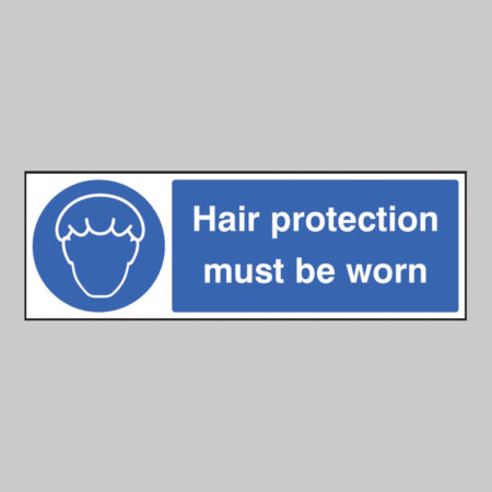 Hair protection must be worn