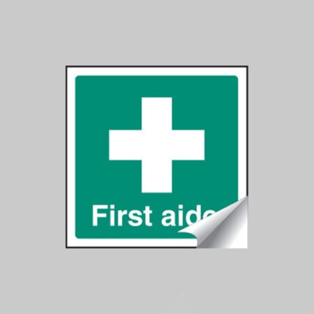 First aider sticker 50x50mm