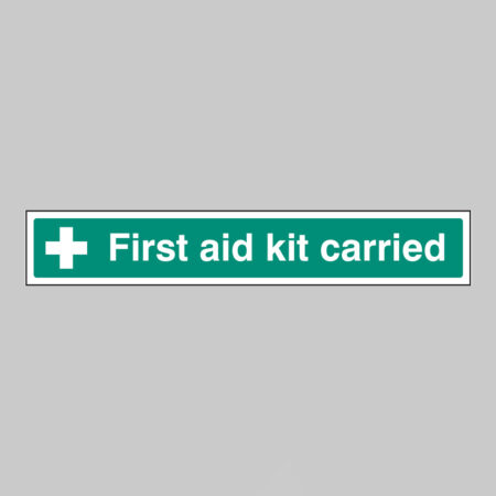 First aid kit carried 300x50mm self adhesive on face