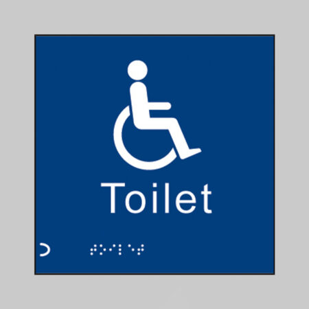 Braille - Disabled toilet 150 x 150mm