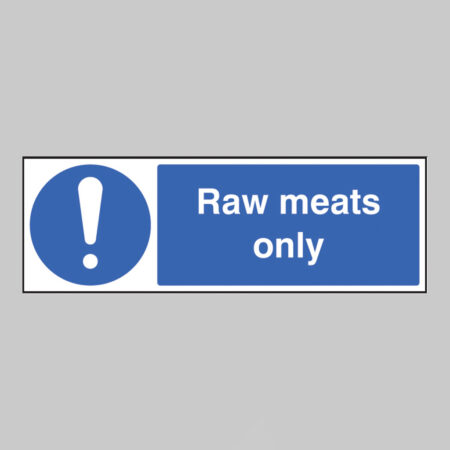 Raw meats only