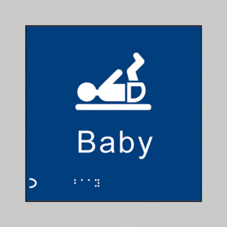 Braille - Baby changing 150 x 150mm