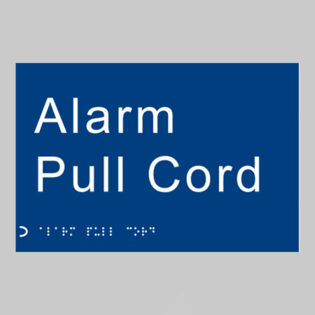 Braille - Alarm pull cord 225 x 150mm