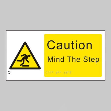 Braille - Mind the step 300x150mm