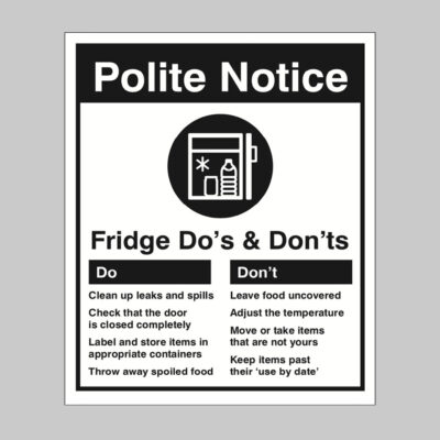 Office refrigerator - Do's & Dont's