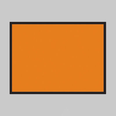 Hazard warning vehicle plate 400x300mm reflective self adhesive vinyl