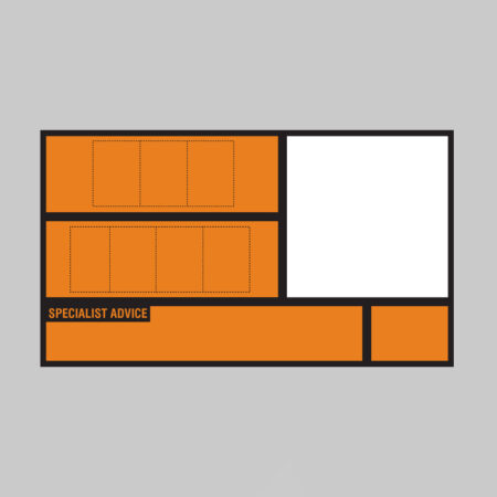 Design your own hazchem placard 700x400mm reflective aluminium