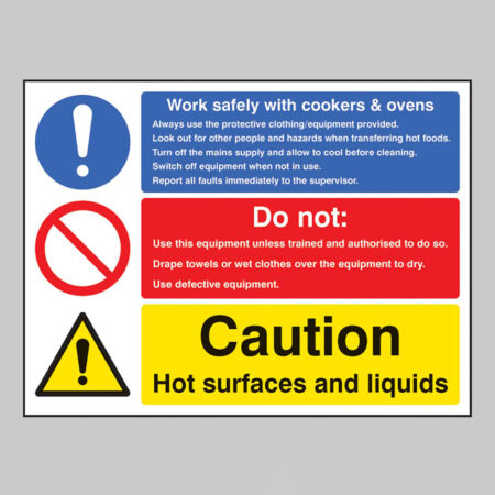 Work safety with cookers & ovens