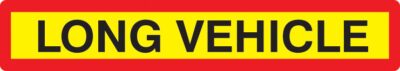 Long vehicle panel 1265x225mm reflective aluminium