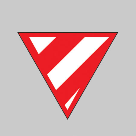 Protruding load marker 685x685x610mm  non-reflective 3mm PVC