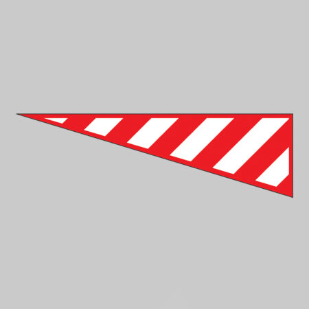 Protruding load marker (right) 1520x300mm non-reflective 3mm PVC