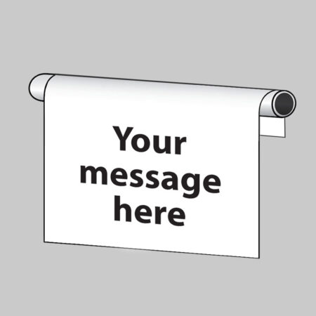 Design your own roll top sign 600x400mm