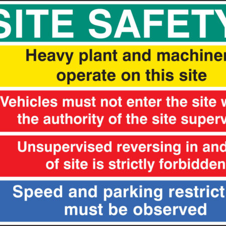 Site safety builder signs 900x600mm (no logo)