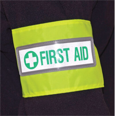 First aid reflective armband