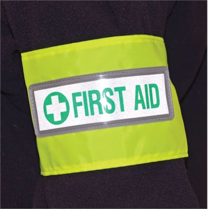 First aid reflective armband
