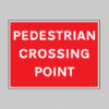 Pedestrian crossing point, 600x450mm Re-Flex Sign (3mm reflective polypropylene)