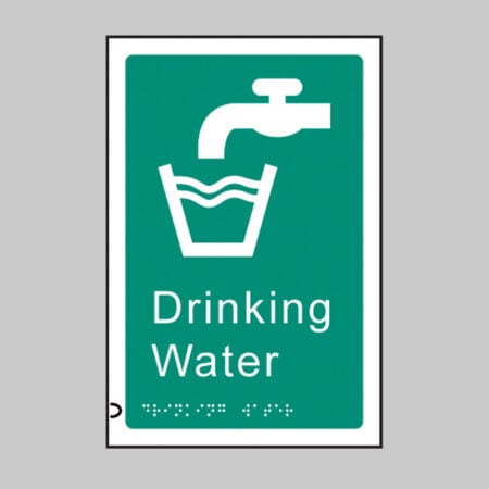 Braille - Drinking water 150 x 225mm