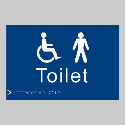 Braille - Toilet gents/disabled 225 x 150mm