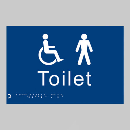 Braille - Toilet gents/disabled 225 x 150mm