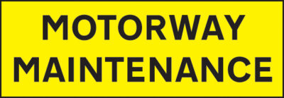 Motorway Maintenance 800x275 reflective self adhesive vinyl